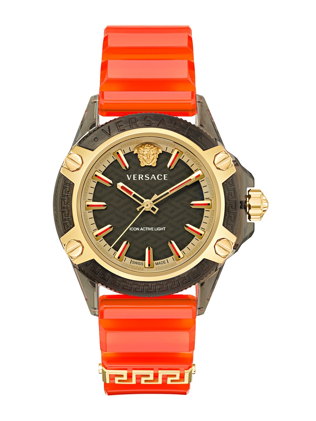 

Versace Unisex Printed Dial & Straps Analogue Watch VE6E00223, Black