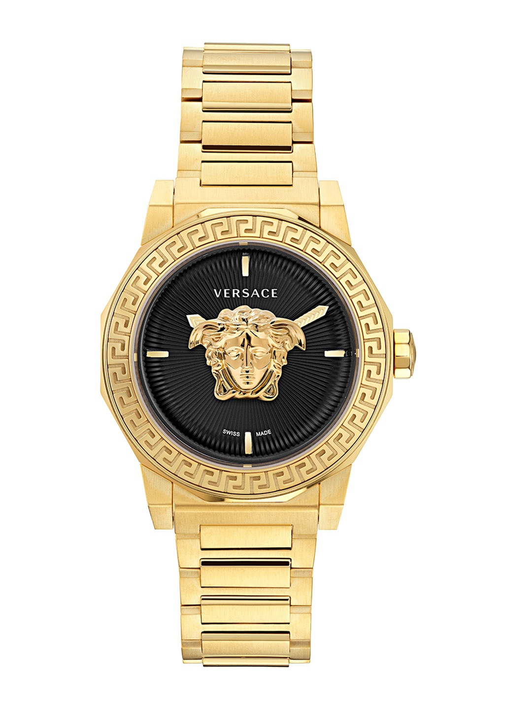 

Versace Women Water Resistance Swiss Made Stainless Steel Analogue Watch VE7B00623, Black