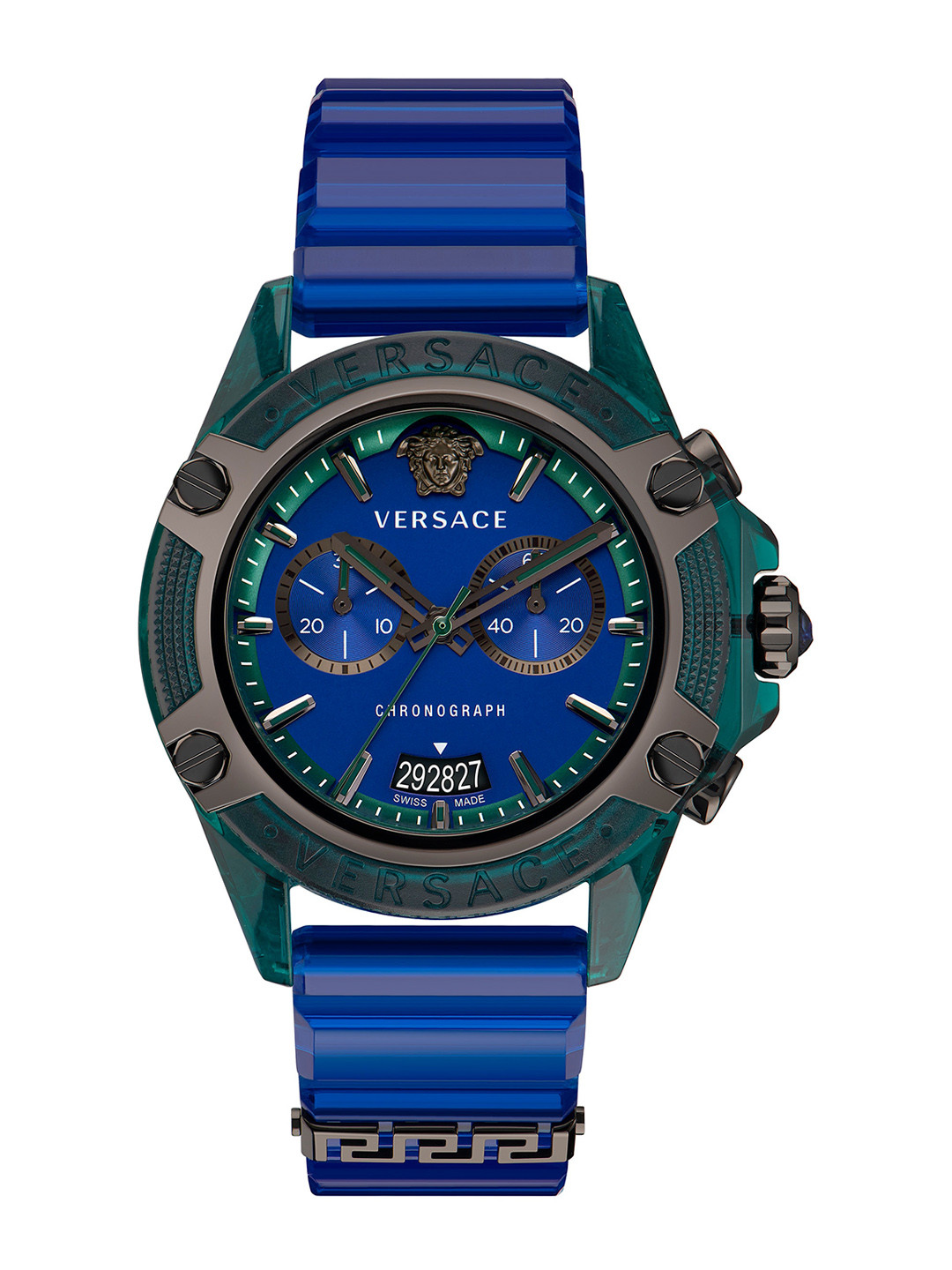 

Versace Unisex Printed Dial & Silicon Straps Analogue Watch VEZ701122, Green