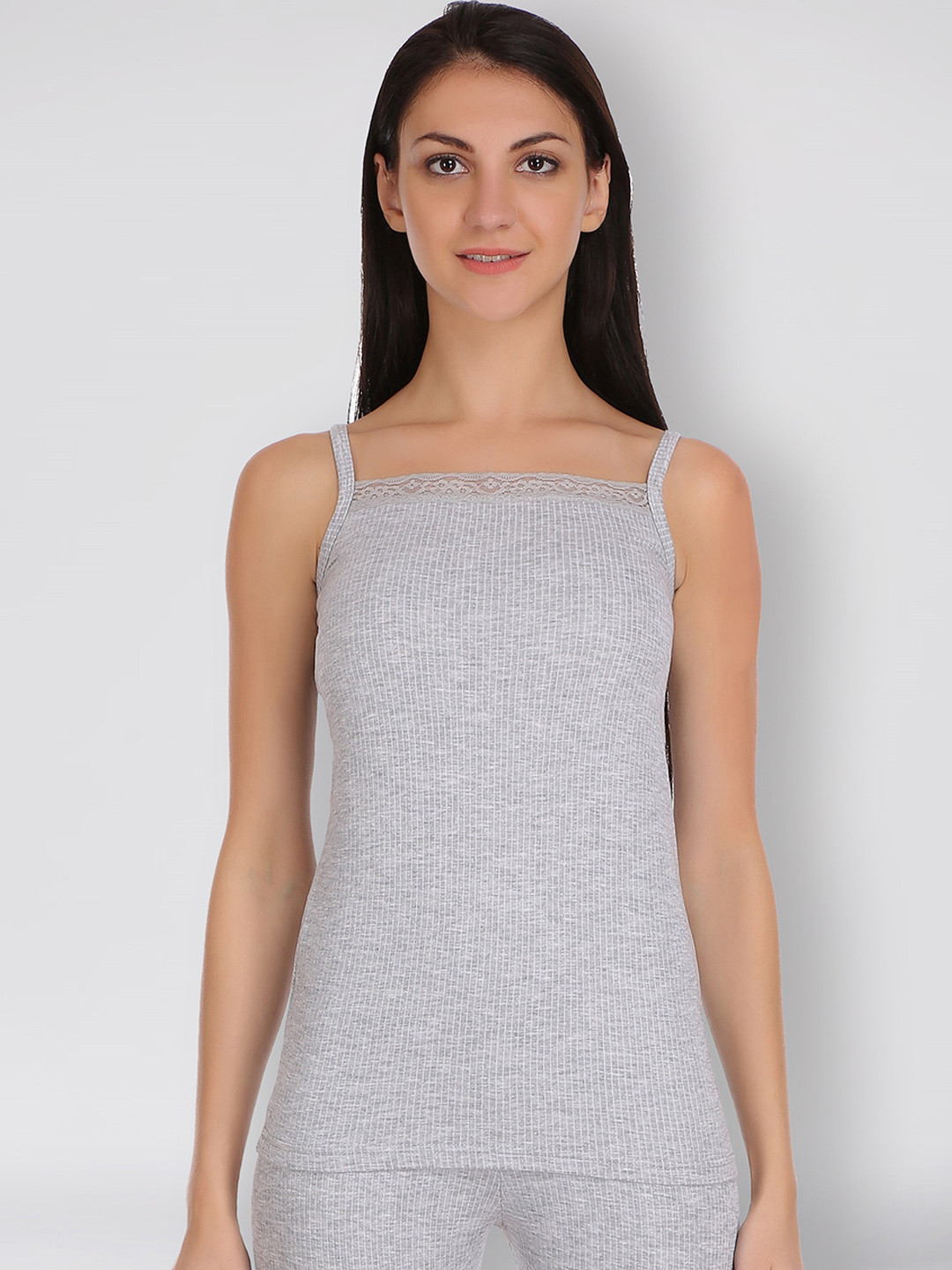

SELFCARE Ribbed Thermal Top, Grey