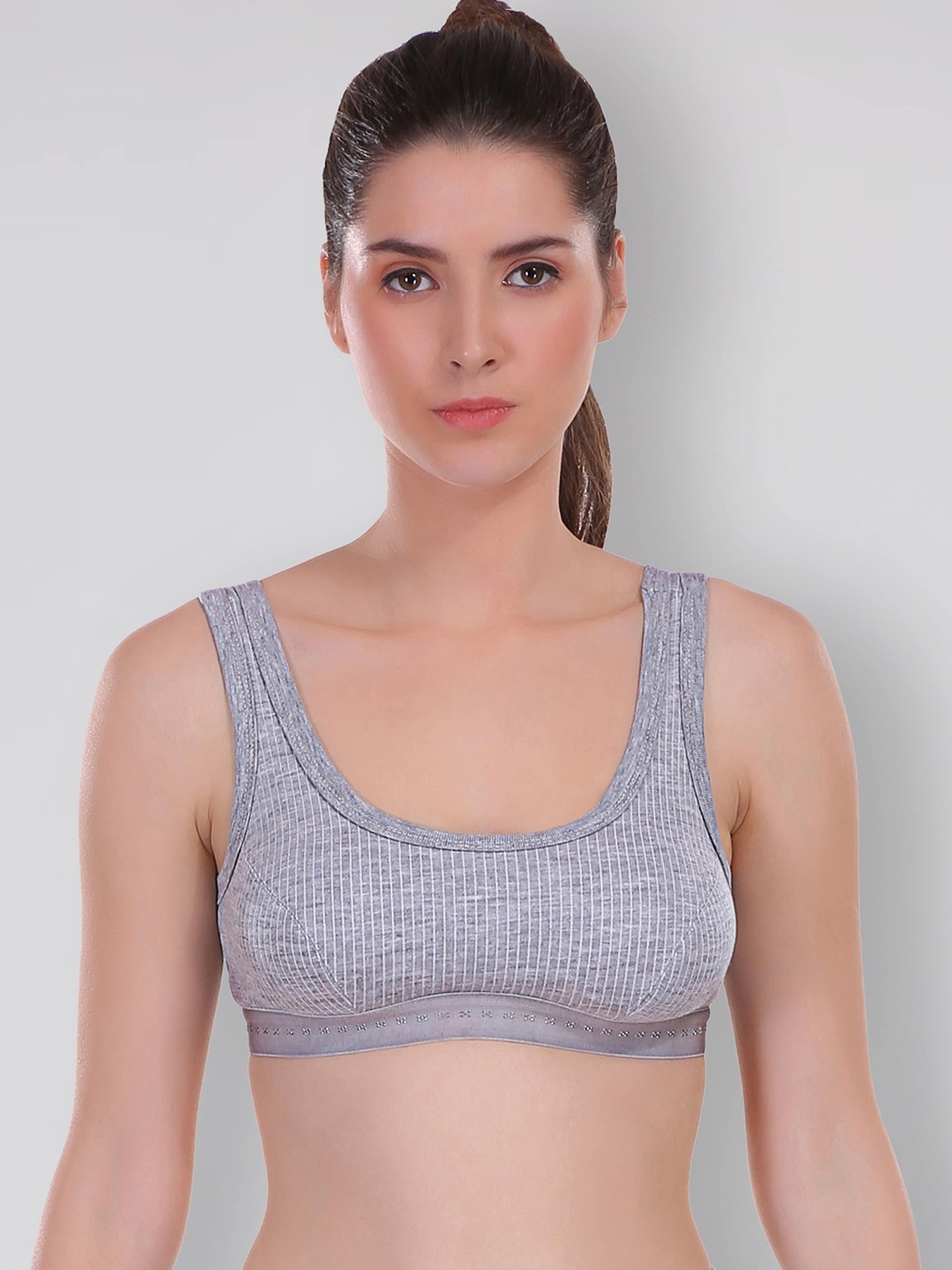 

SELFCARE Ribbed Crop Thermal Top, Grey