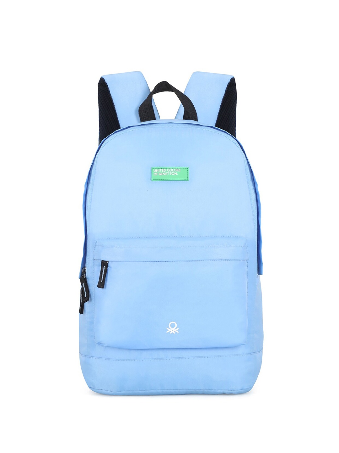

United Colors of Benetton Unisex Solid Medium Backpack, Blue