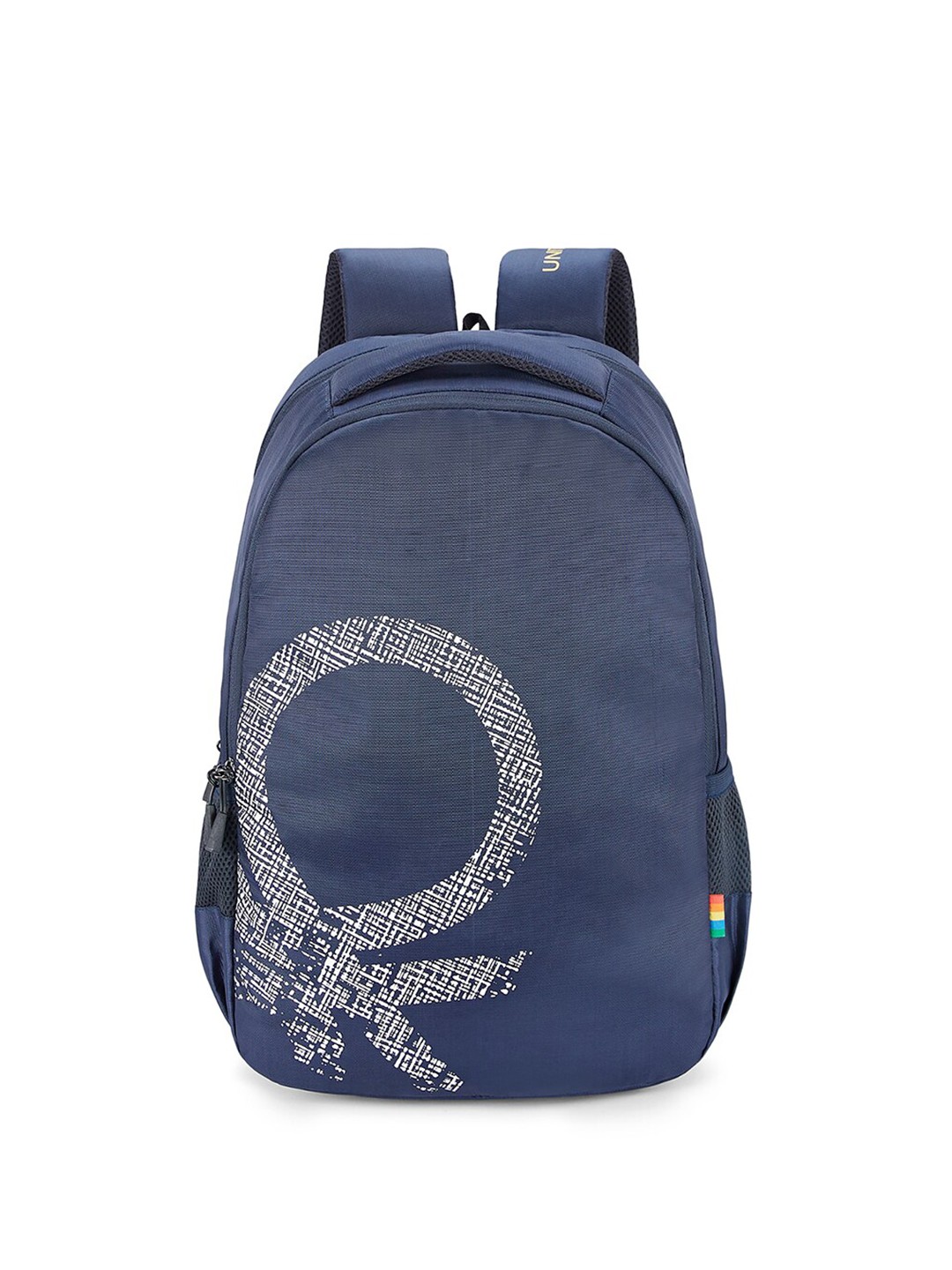 

United Colors of Benetton Unisex Graphic Printed Backpack, Navy blue