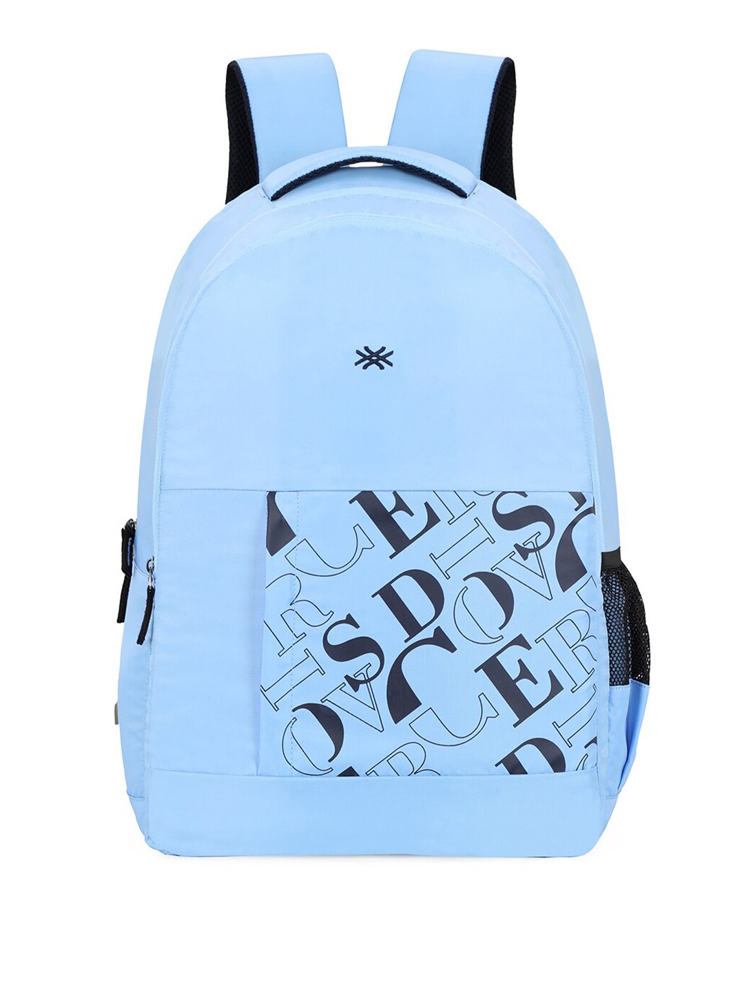 

United Colors of Benetton Unisex Typography Printed Backpack, Blue