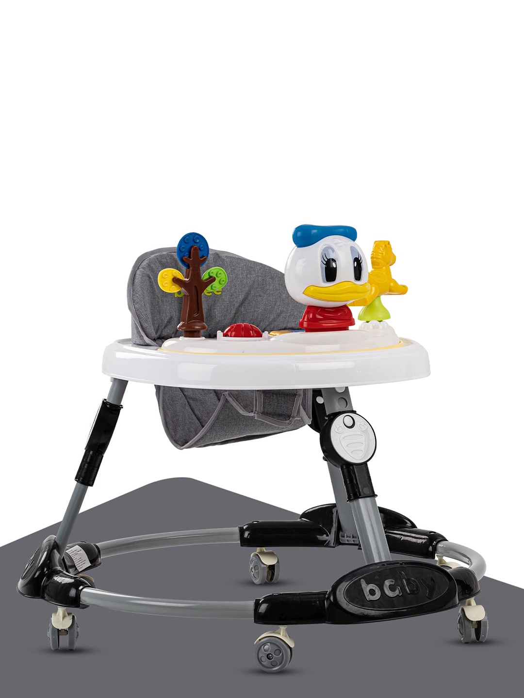 

BAYBEE Kids Donald Duck Design Walkers With 3 Position Adjustable Height, White