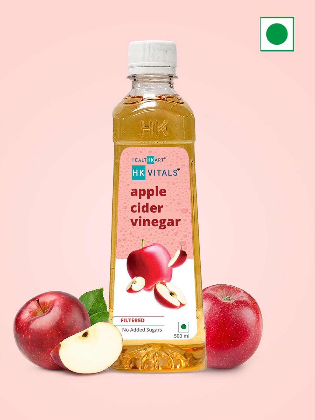 

HK VITALS Filtered Apple Cider Vinegar - 500 ml, Red