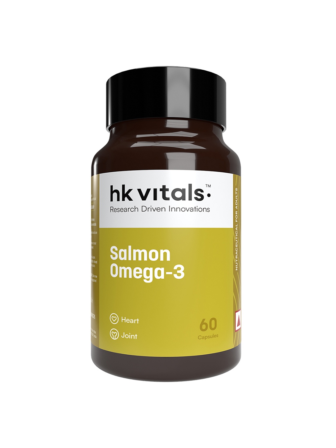 

HK VITALS Salmon Omega 3 Fish Oil Soft Gelatin Capsules - 60 Capsules, Yellow