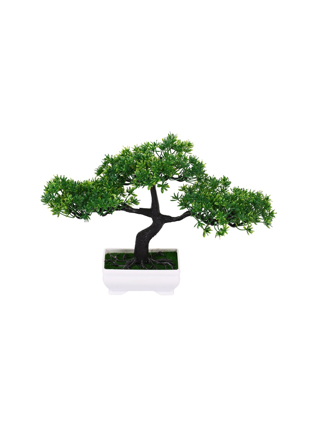

Fourwalls Green Topiary Bonsai Plant With Pot