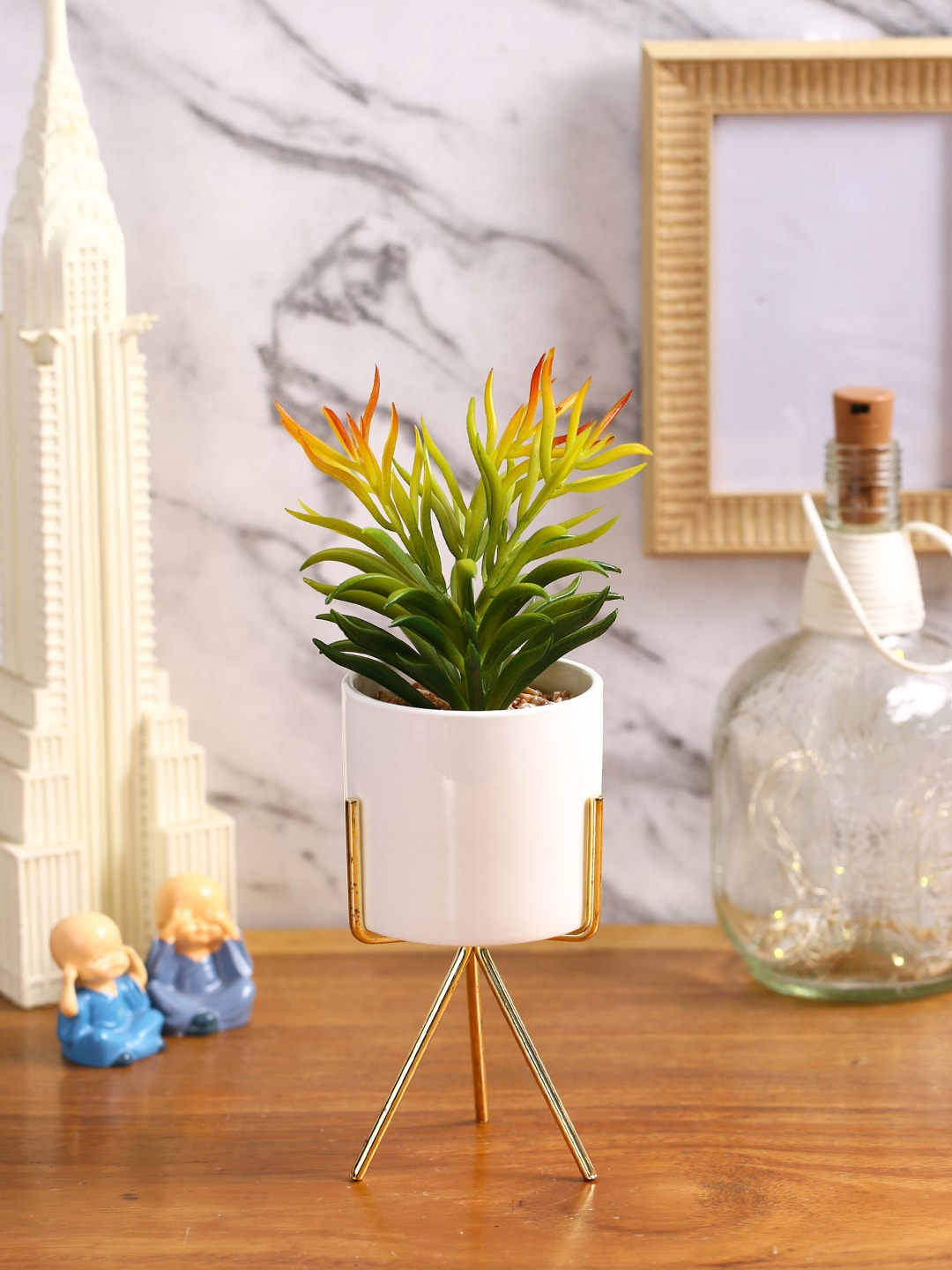 

Fourwalls Green Plant with Ceramic Pot