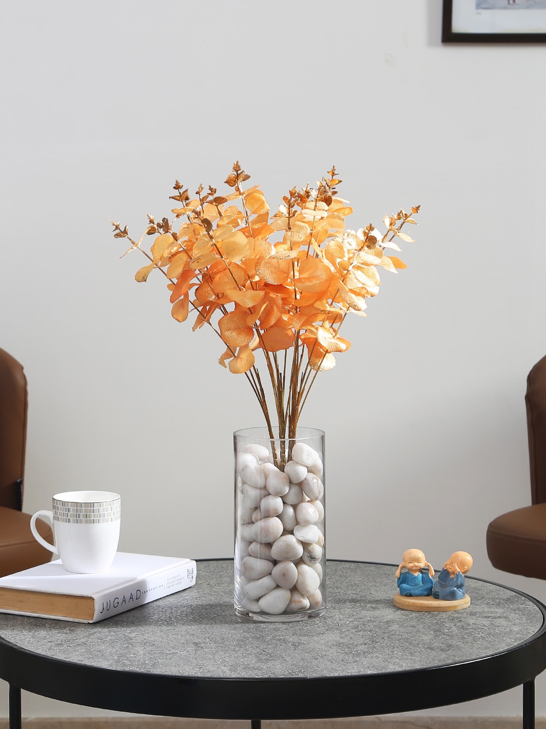 

Fourwalls Orange Leaves Bunch With 20 Branches