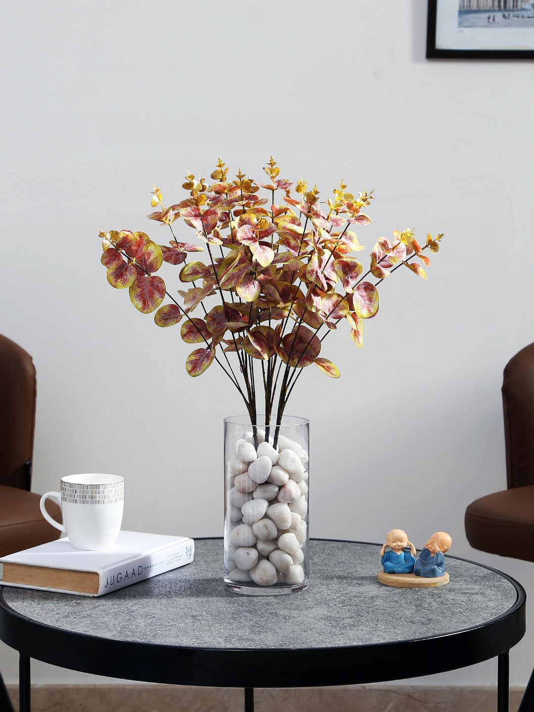 

Fourwalls Brown Eucalyptus Leaves Bunch With 20 Branches