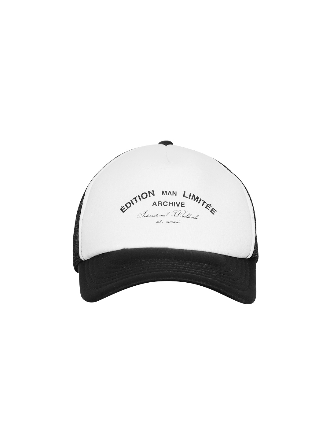 

boohooMAN Men Typography Printed Snapback Cap, White
