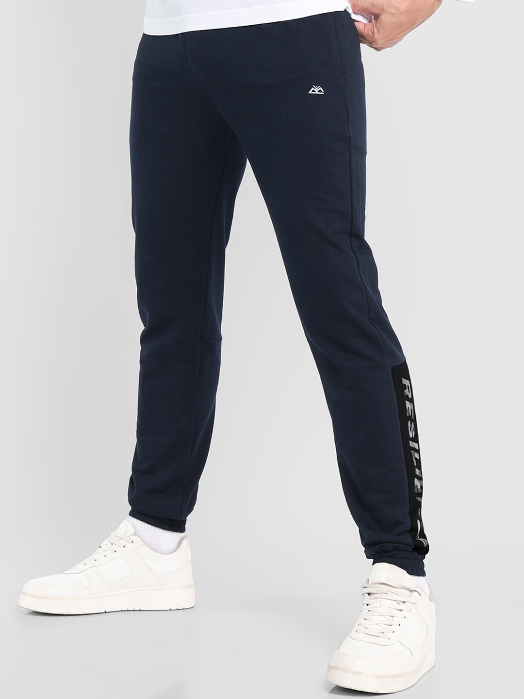 

Beyoung Men Mid-Rise Pure Cotton Jogger, Blue