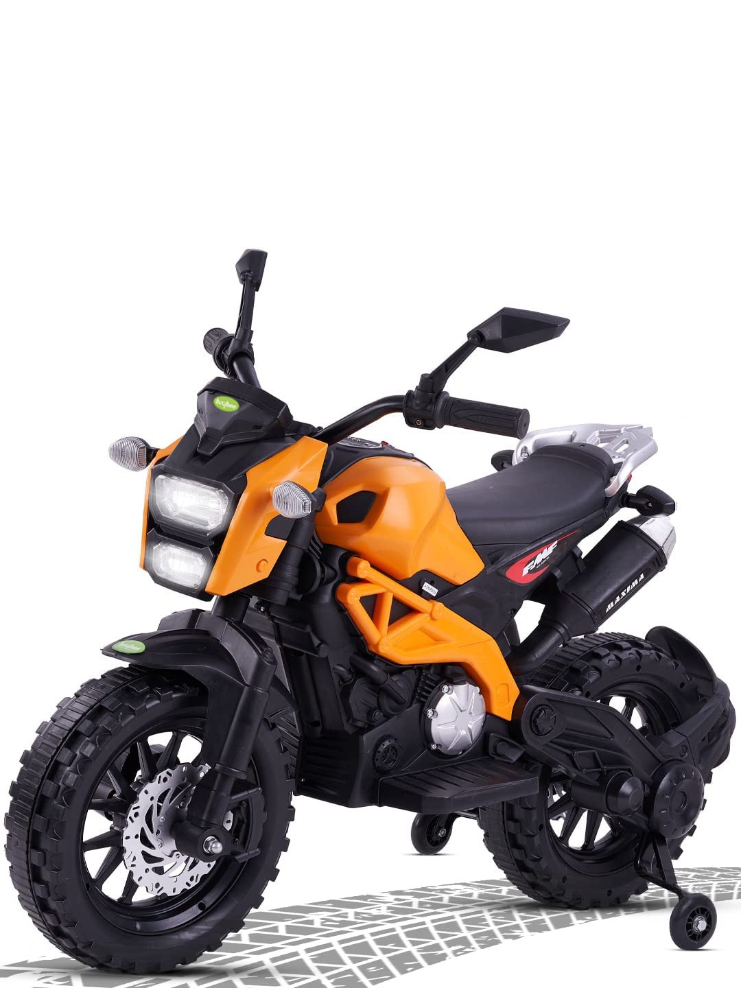 

BAYBEE Kids Adventure Battery Operated Bike, Orange