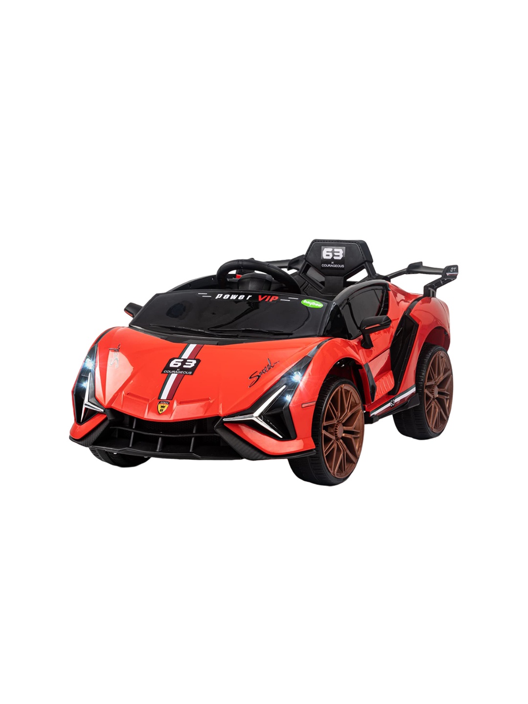 

BAYBEE Lamborado Battery Operated Ride On Car, Red