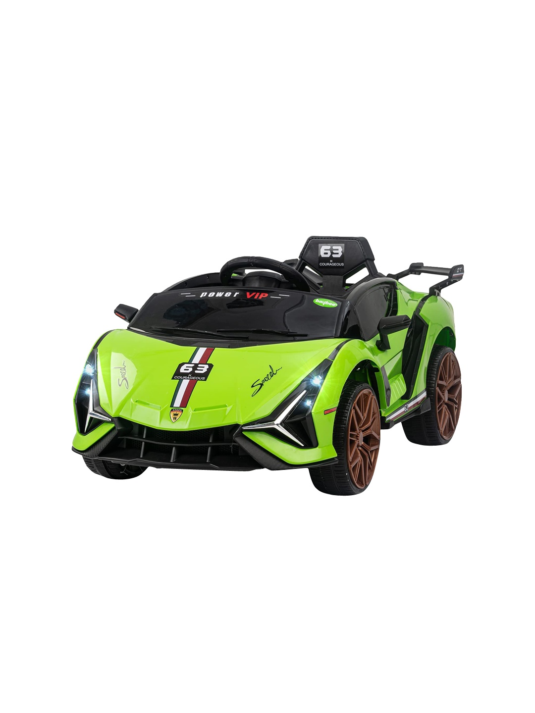 

BAYBEE Kids Lamborado Manual & Remote Battery Operated Toy Car, Green