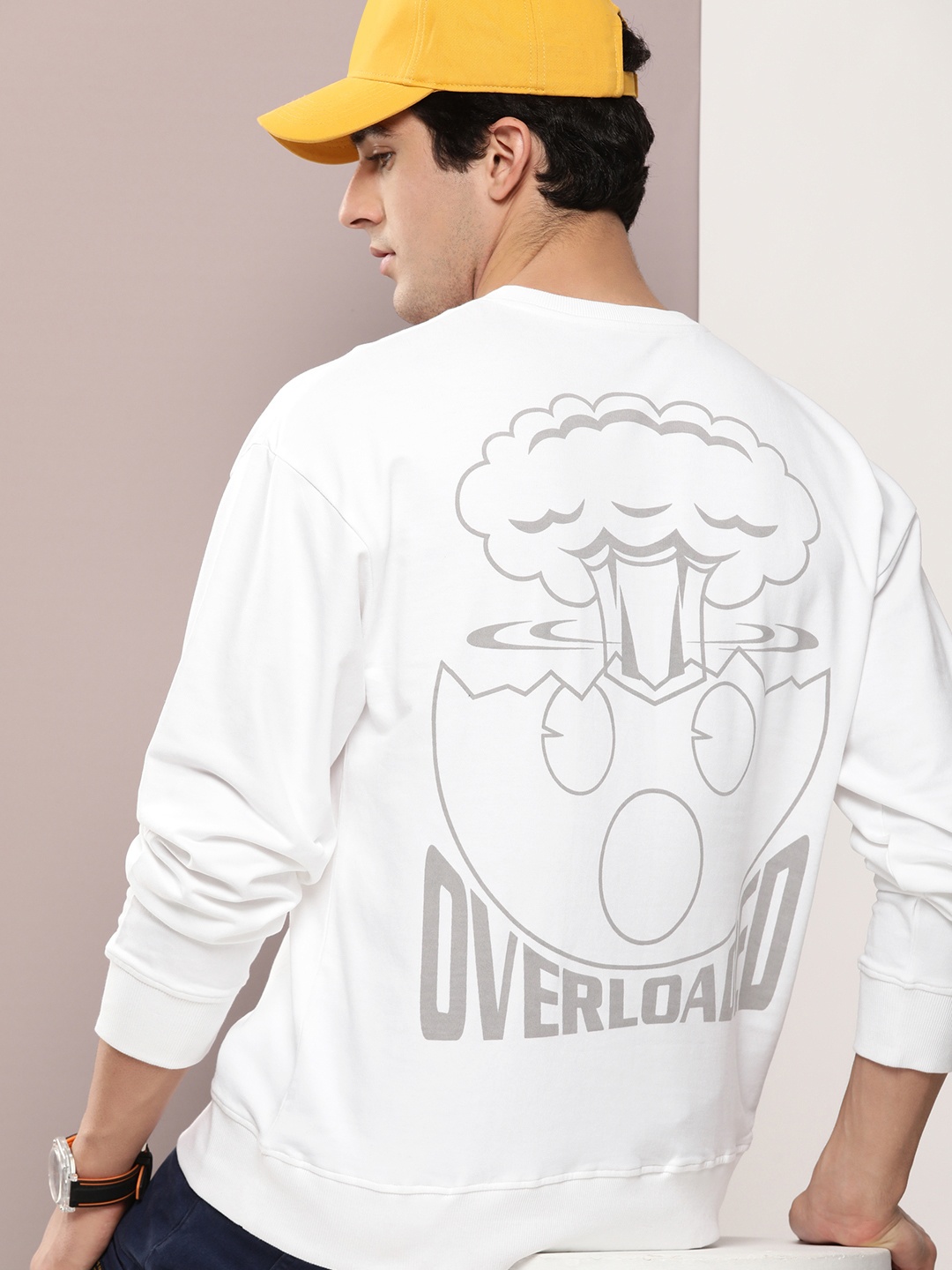 

Kook N Keech Graphic Printed Pure Cotton Sweatshirt, White