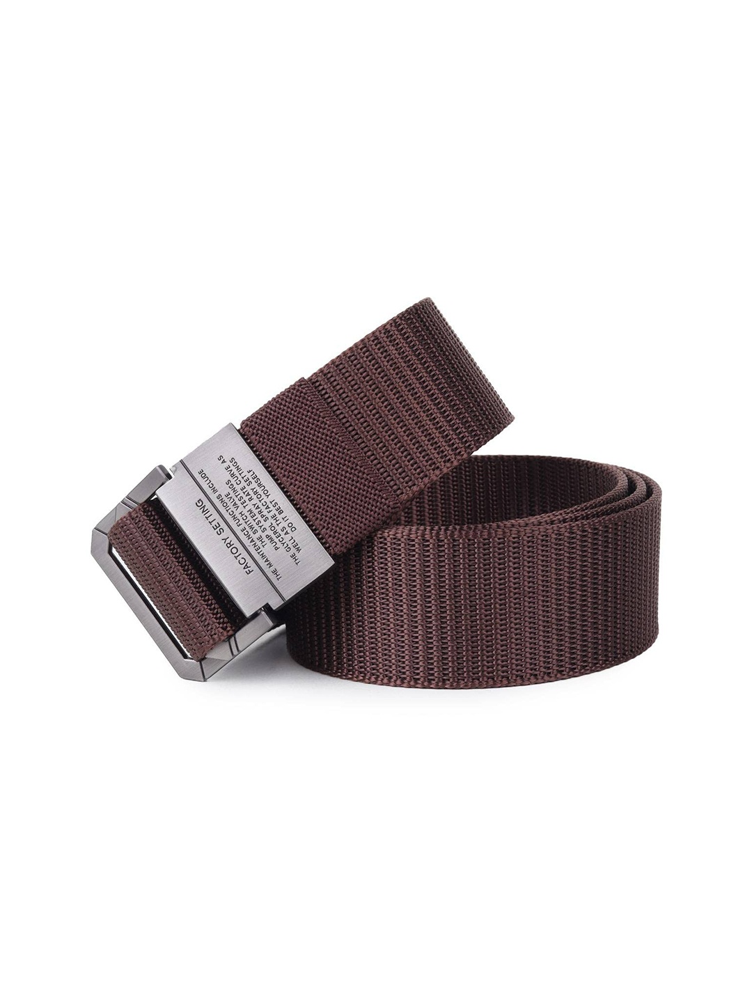 

Zacharias Men Textured Wide Casual Belt, Brown