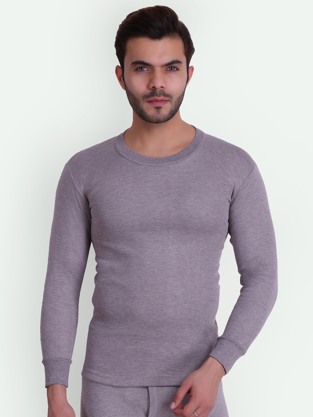 

T.T. Slim Fit Solid Titanic Thermal Top, Beige