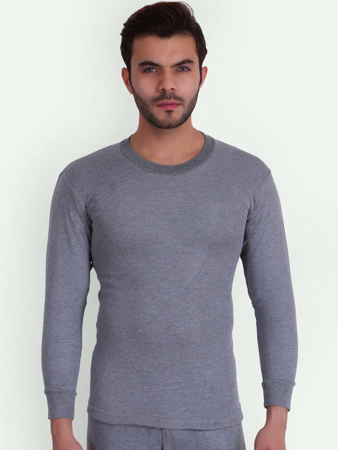 

T.T. Slim Fit Solid Titanic Thermal Top, Grey