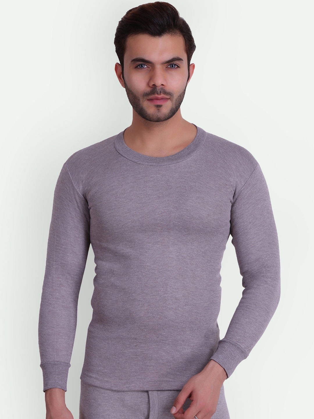 

T.T. Skin Slim Fit Solid Titanic Thermal Top, Beige