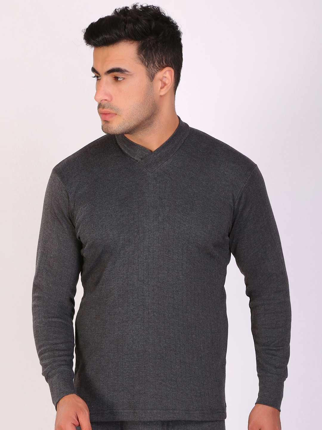 

T.T. Desire Anthra Slim Fit Thermal Top, Charcoal