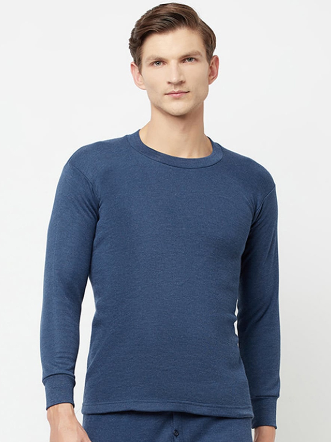 

T.T. Round Neck Hotpot Thunder Thermal Top, Navy blue