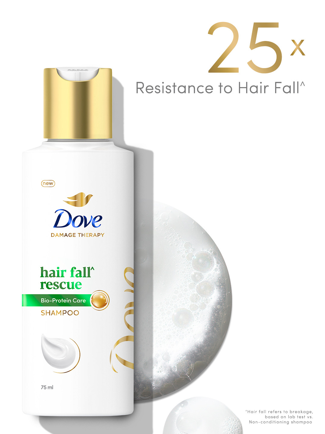 Dove Unisex Hair Fall Rescue Shampoo with Glycerin 80 ml