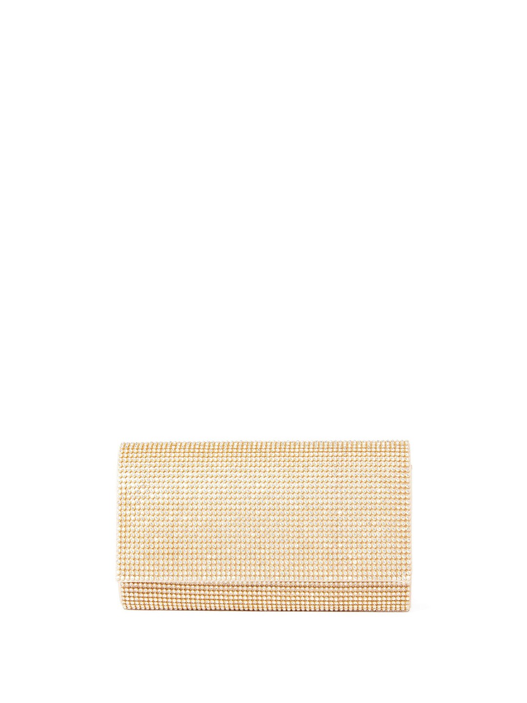 

Forever New Embellished Foldover Clutch, Gold