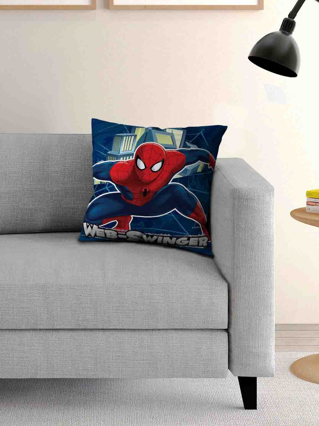 

Athom Trendz Blue & Red Printed Cushion with Cusion Cover