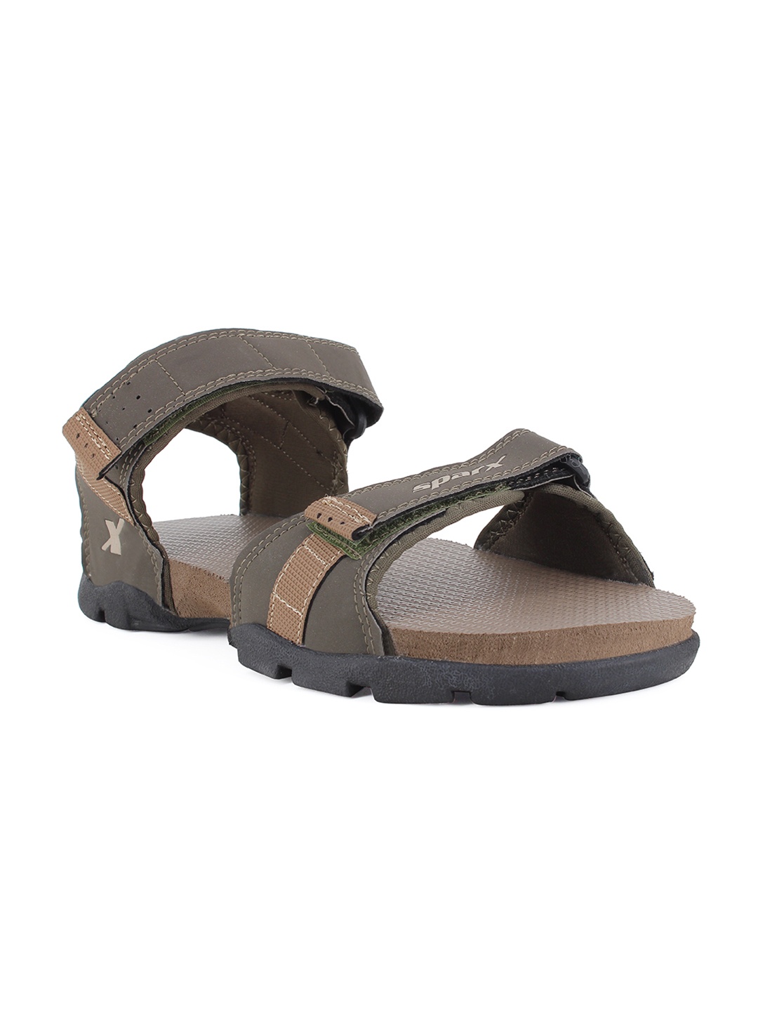 

Sparx Men Sports Sandals With Velcro Closure, Camel brown