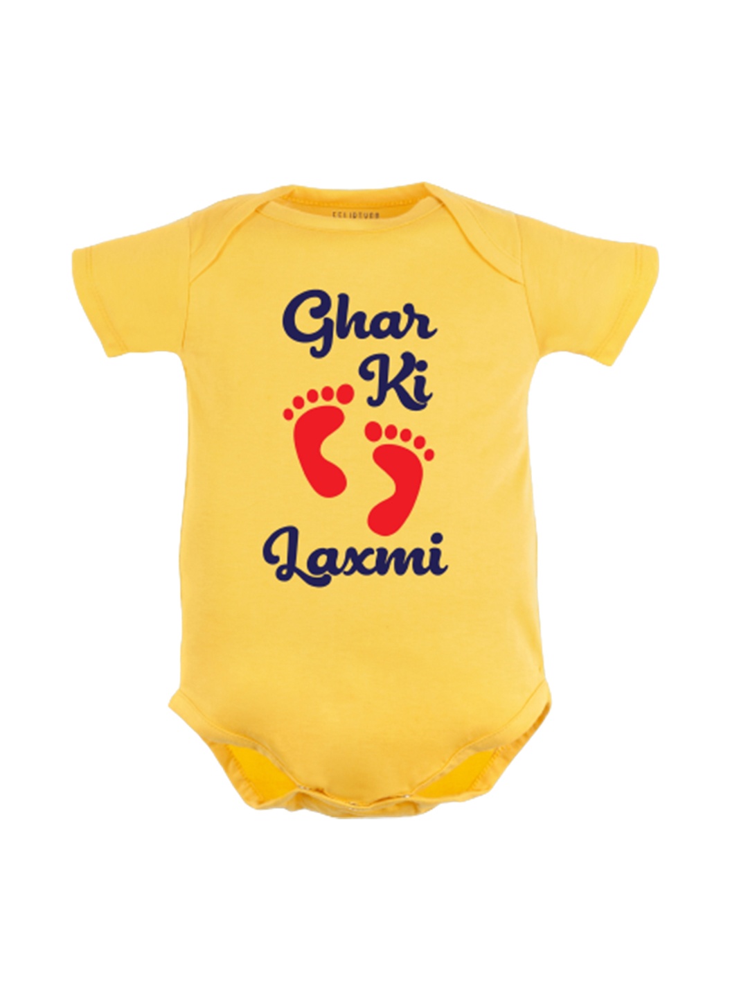 

FFLIRTYGO Infants Graphic Printed Pure Cotton Bodysuit, Yellow