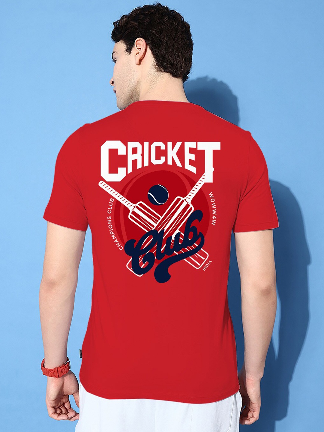 

Harvard Red Typography Printed Casual Pure Cotton T-shirt