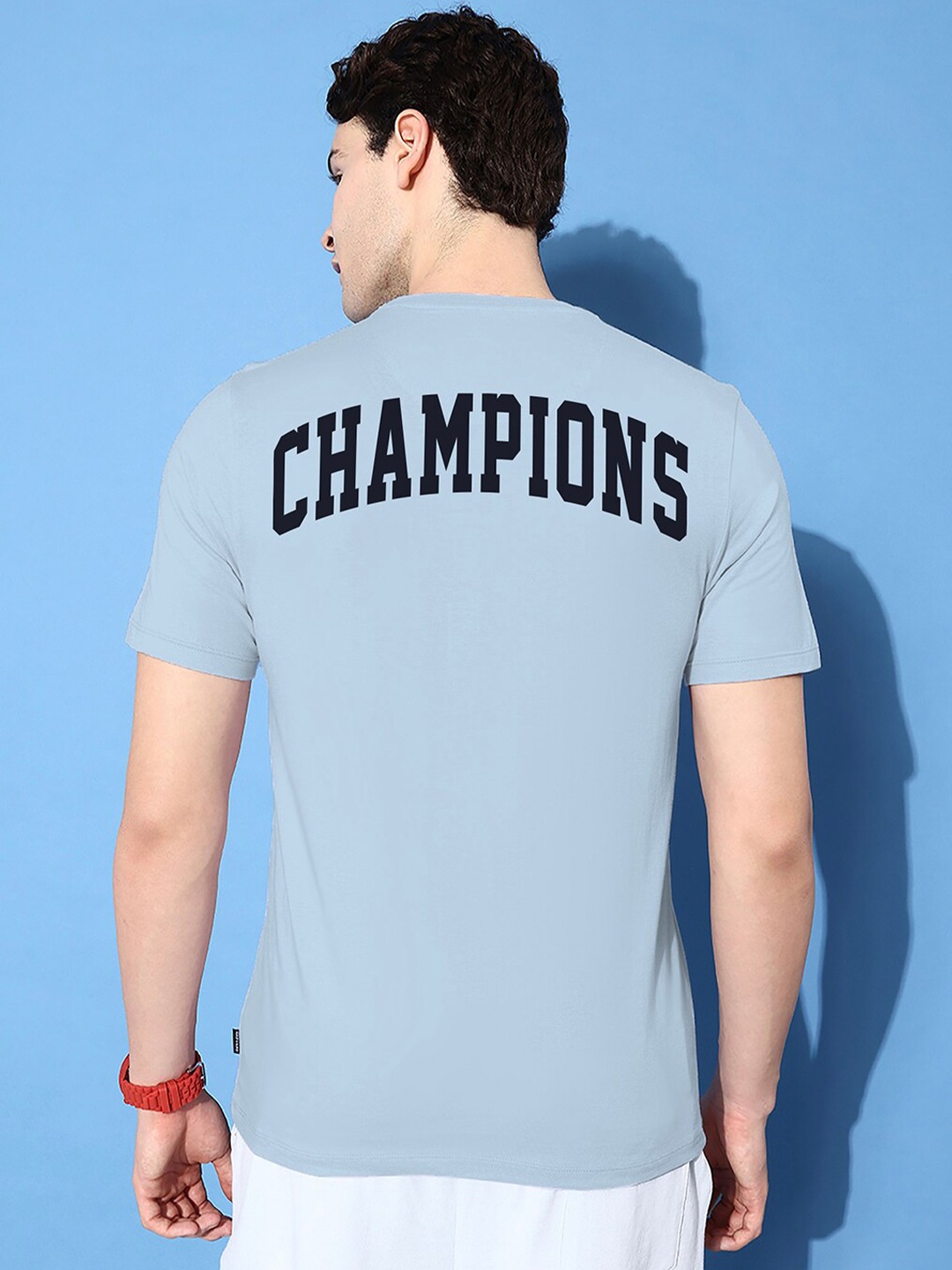 

Harvard Typography Printed Pure Cotton T-Shirt, Blue