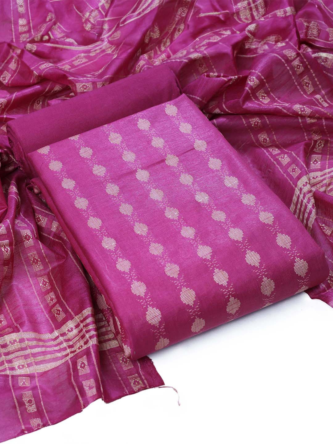 

Sun Fashion And Lifestyle Ethnic Motifs Printed Unstitched Dress Material, Maroon