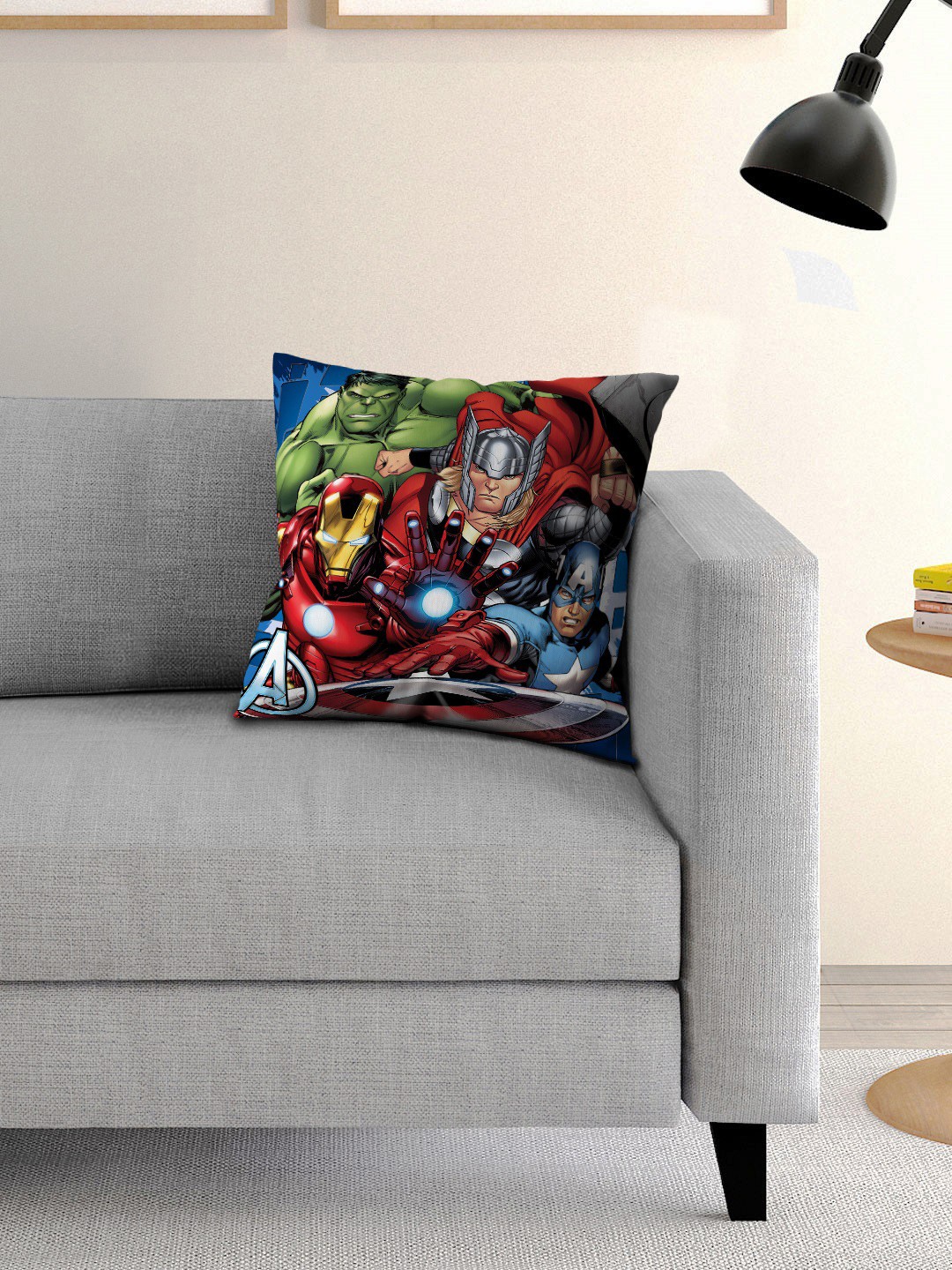 

Athom Trendz Multicoloured Printed Cushion with Cushion Cover, Multi