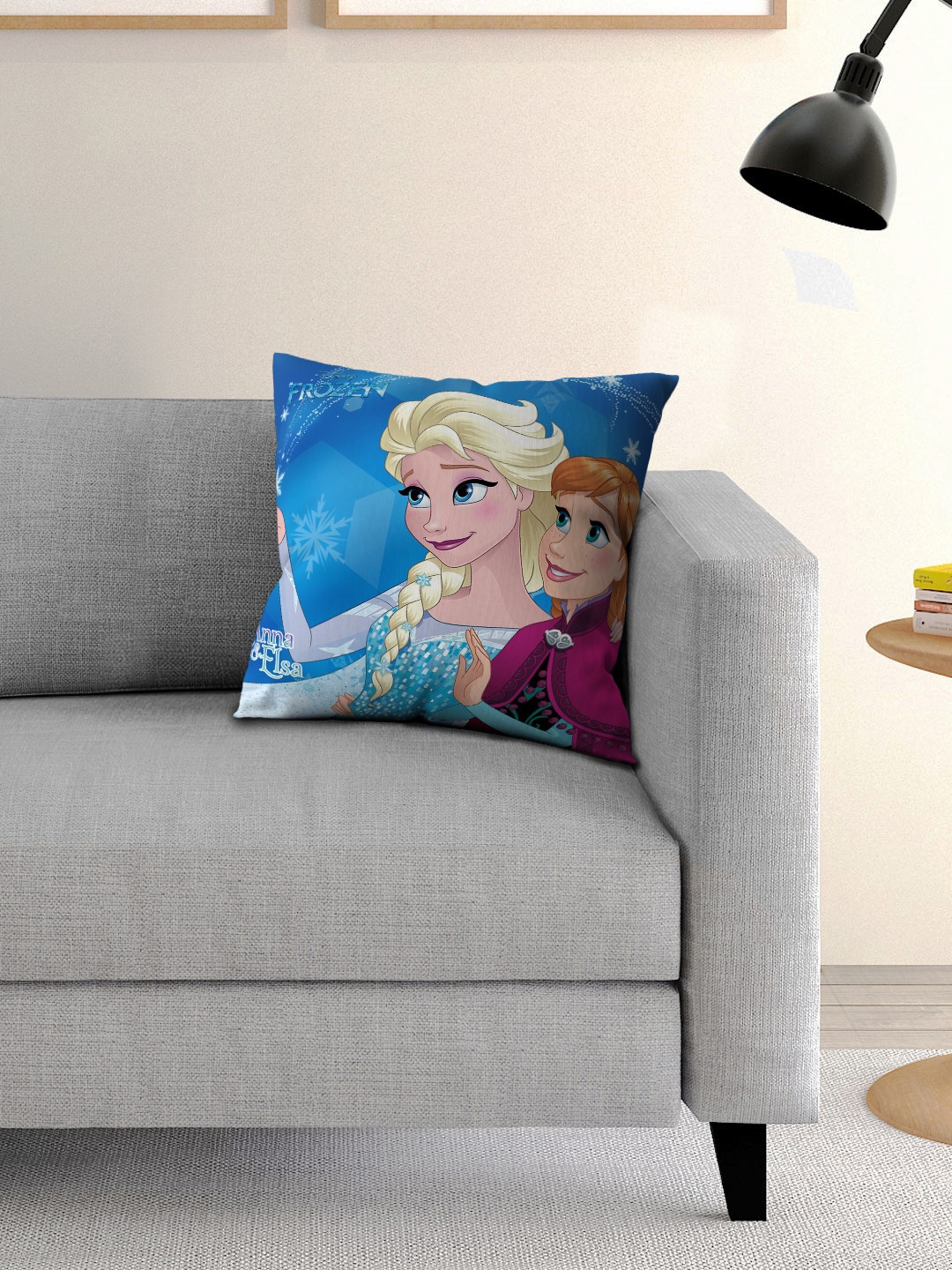 

Athom Trendz Blue Printed Cushion with Cushion Cover