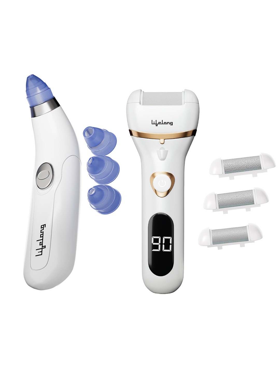 

Lifelong Callus Remover & Blackhead Remover Set, White
