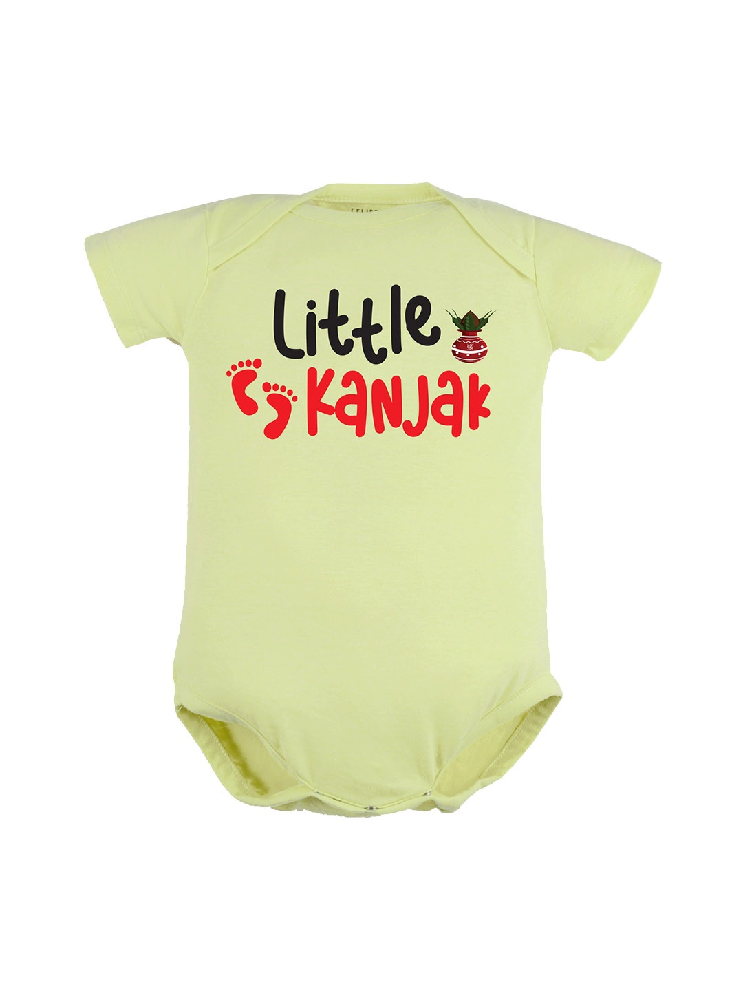 

FFLIRTYGO Infants Typography Printed Pure Cotton Bodysuit, Green