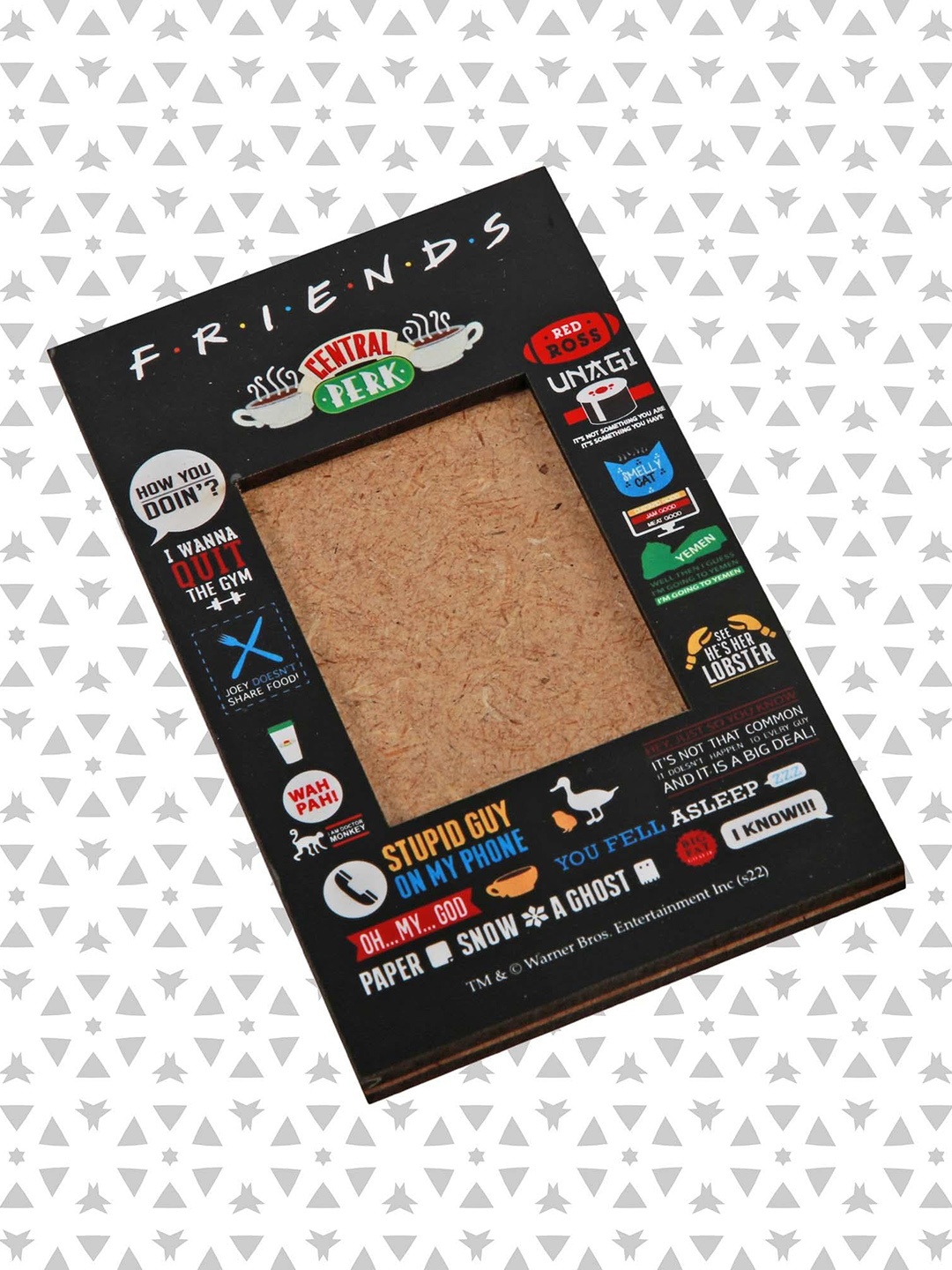

Epic Stuff Kids Friends Infographic Mini Magnetic Fridge Photo Frame, Black