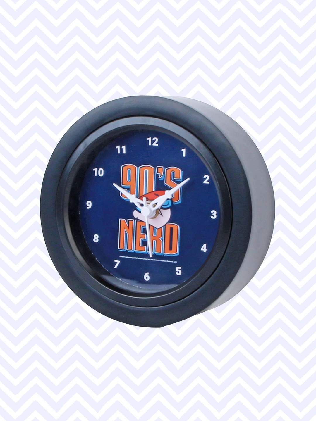

Epic Stuff Navy Blue Dexter Laboratory 90's Nerd Printed Vintage Table Clock