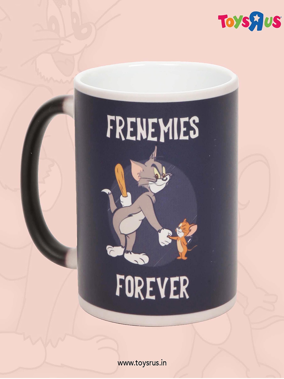 

Epic Stuff Black & White Tom And Jerry Printed Ceramic Matte Heat Sensitive Mug - 350 ML