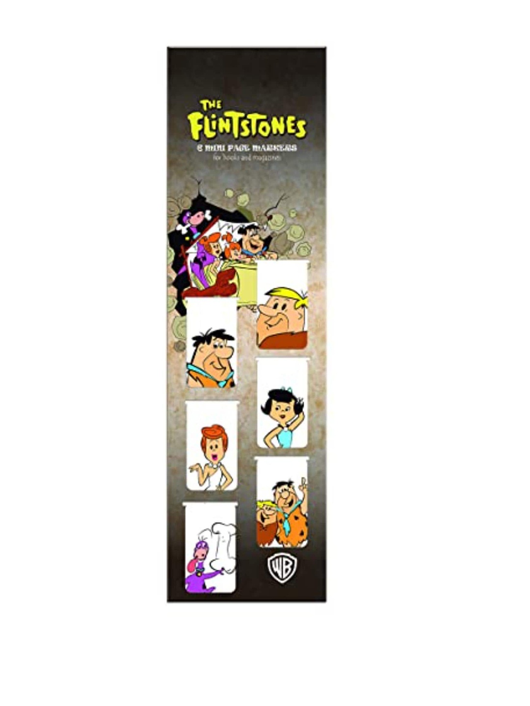 

Epic Stuff Kids Set Of 6 Flintstones New Magnetic Bookmarks, White