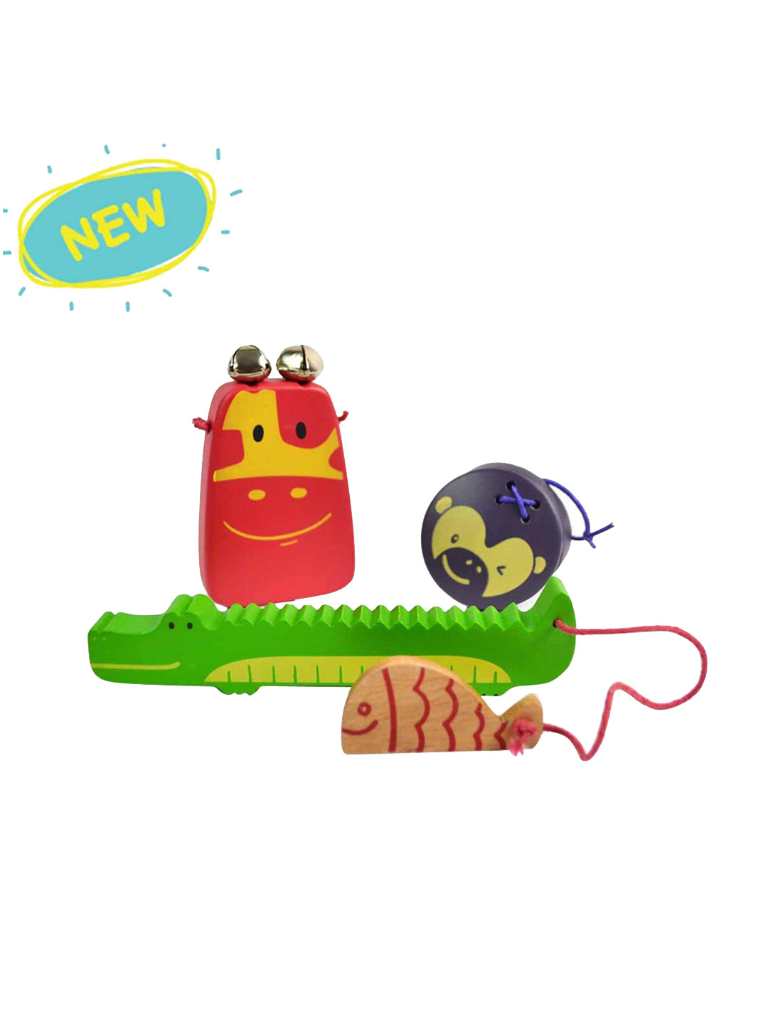 

Shumee Toys Kids Red & Green Jungle Joy Musical Instruments Set