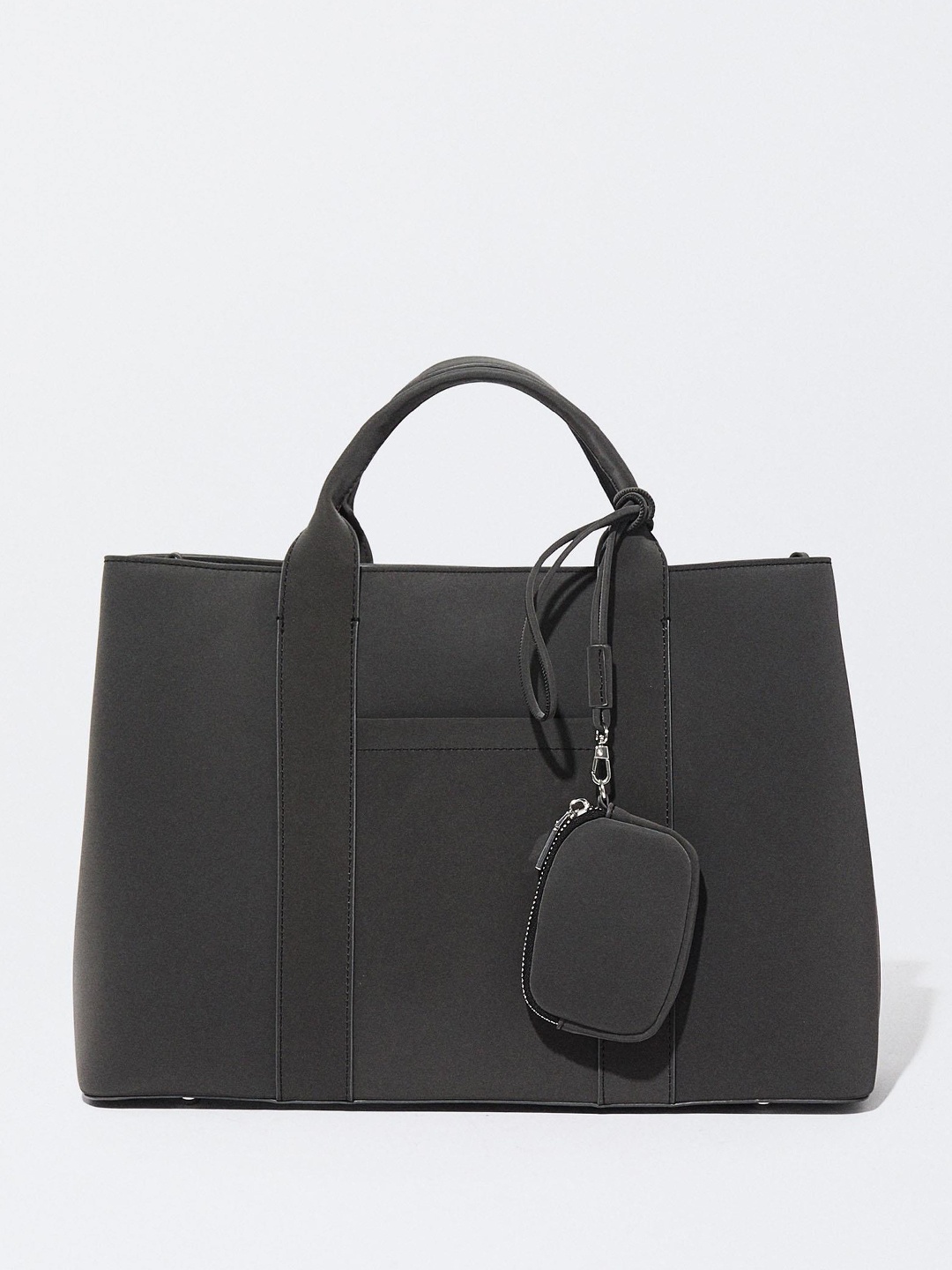 

PARFOIS Women Solid 13" Laptop Handbag, Charcoal