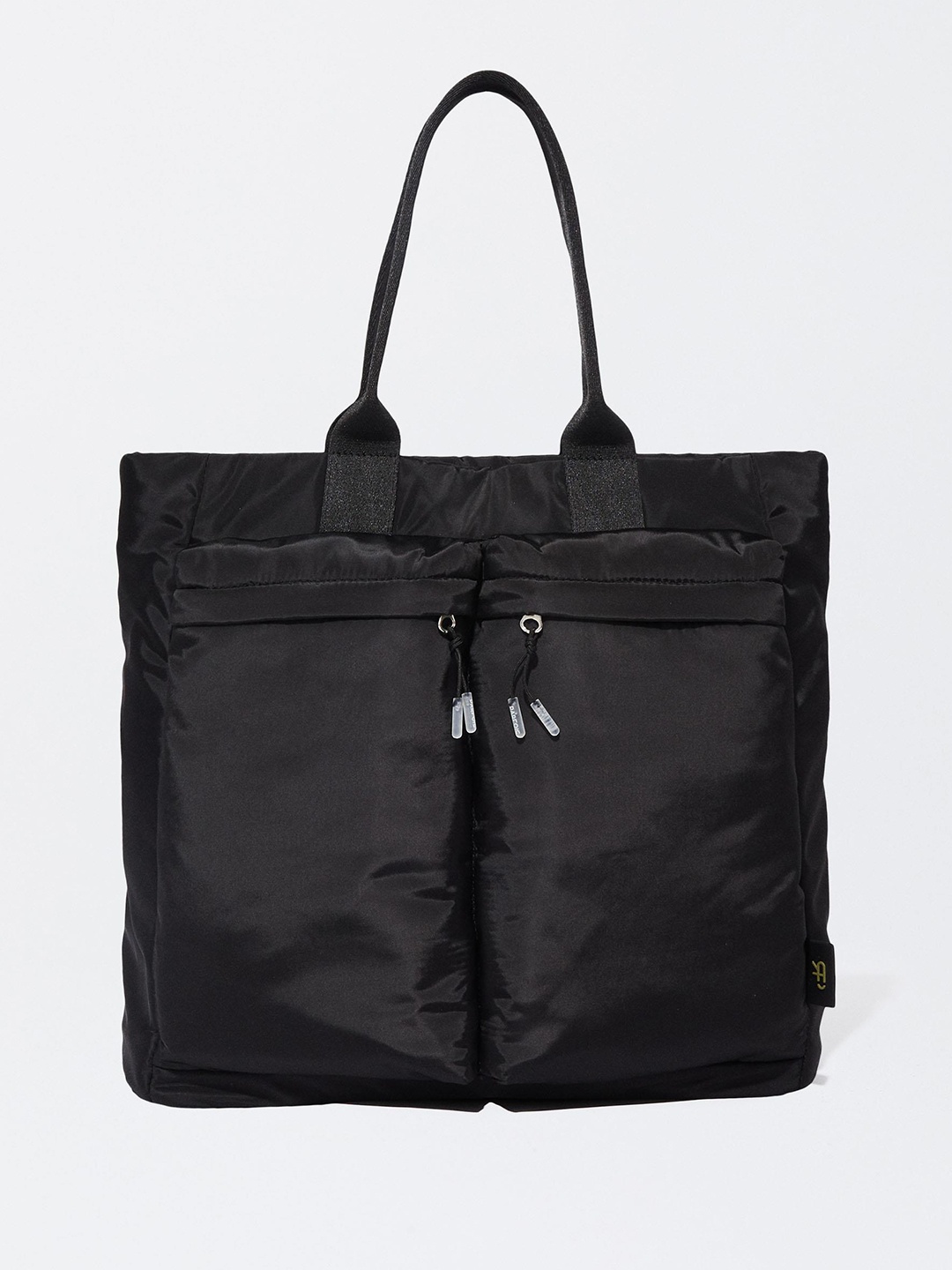 

PARFOIS Structured Tote Bag with Detachable Strap, Black