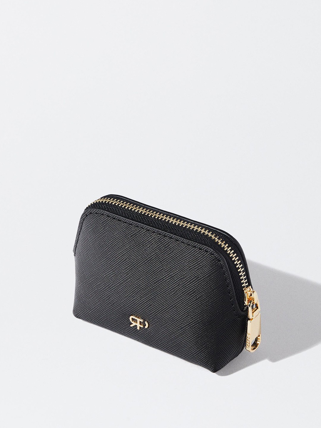 

PARFOIS Women Textured Coin Purse, Black