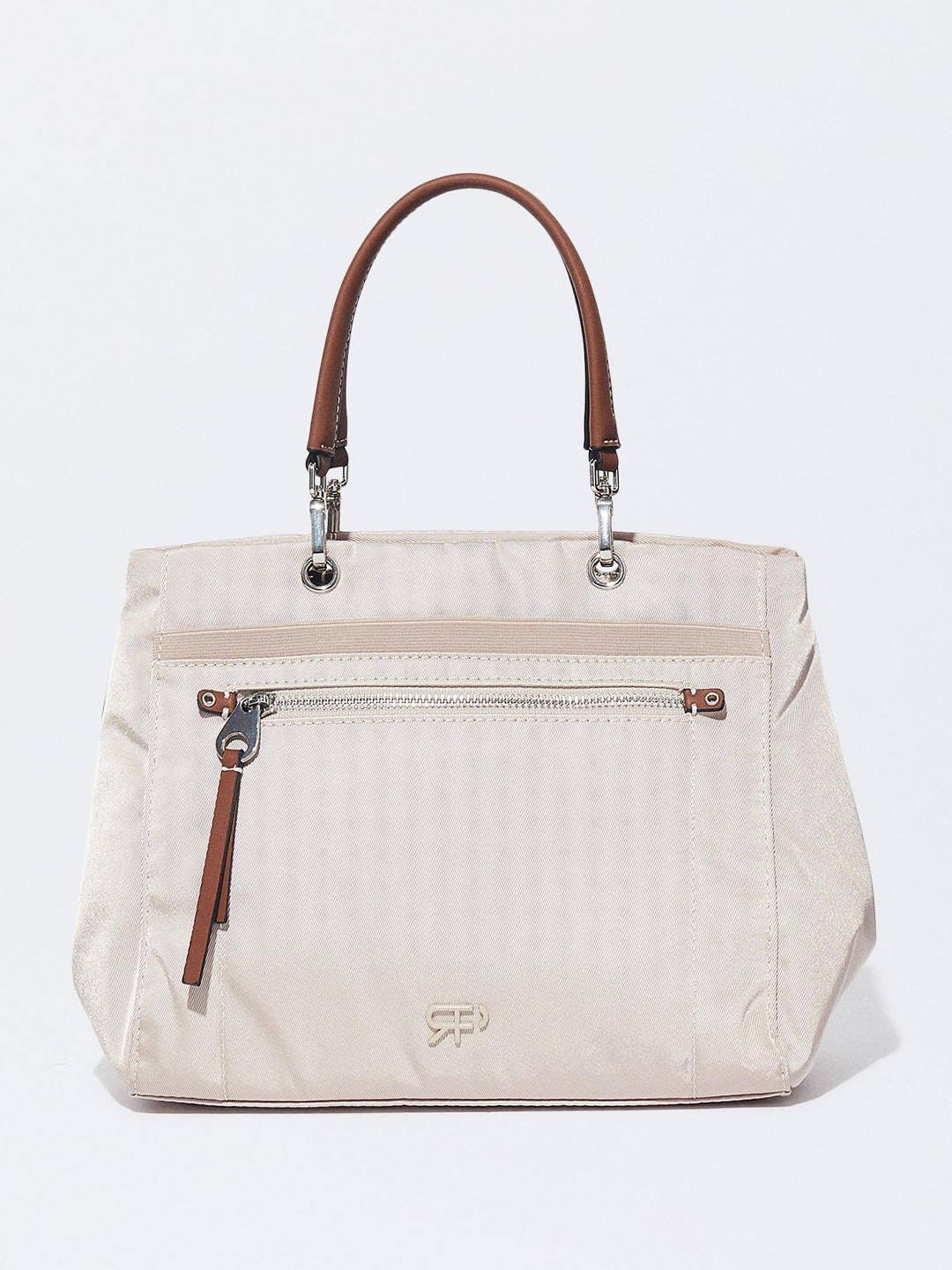 

PARFOIS Structured Handheld Bag, Off white