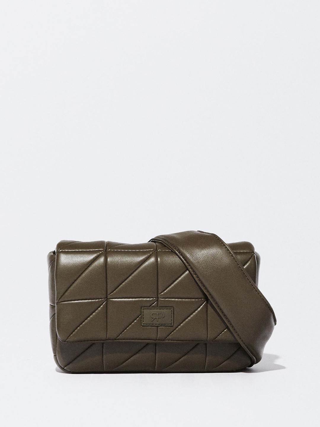 

PARFOIS Women Structured Quilted Shoulder Bag, Olive