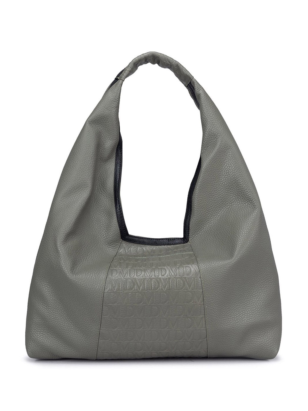 

Da Milano Leather Structured Hobo Bag, Green